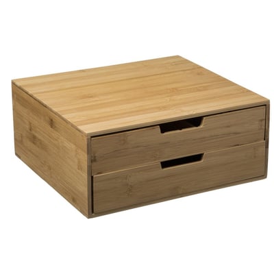 Porte Capsules 2 Tiroirs Bambou ATMOSPHERA