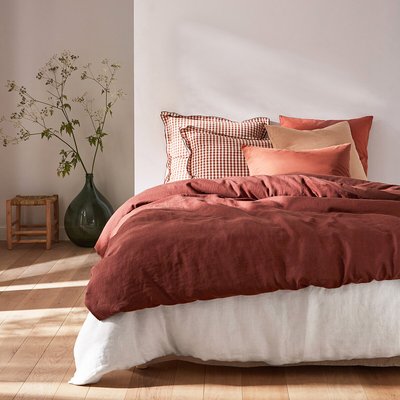 Housse de couette biface lin et coton lavés Annaba LA REDOUTE INTERIEURS
