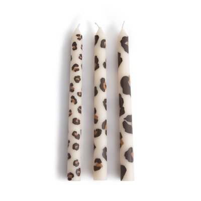 Set of 3 Azhar Leopard Print Candles LA REDOUTE INTERIEURS