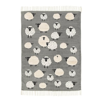 Tapis enfant en coton PETITS MOUTONS AFK LIVING