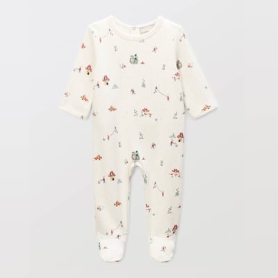 Dors-bien imprimé en molleton en coton BIO GOTS BOUT'CHOU