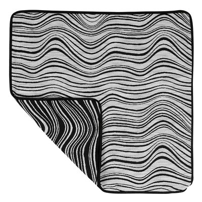 Housse de Coussin à Vagues Noir & Blanc LINDER