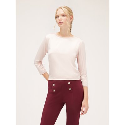 T-shirt basic bimatre en 97% viscose et 3% élasthanne. Deuxième tissu : 100% polyester. MOTIVI
