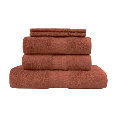 Ensemble de bain 5 pièces (1 drap de bain + 2 serviettes de toilette + 2 gants) LUXURY SENSEI MAISON