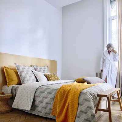 Housse De Couette en Coton  TEMPO BLANC DES VOSGES
