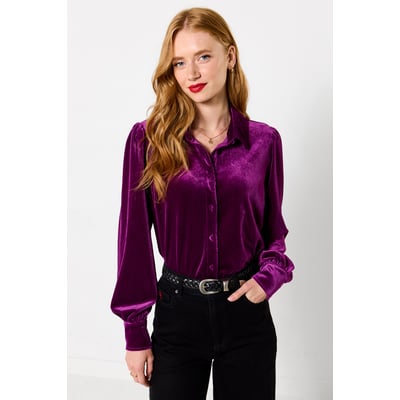 Blouse à Col en Velours Iris JOE BROWNS