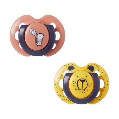 Lot de 2 sucettes Closer to Nature Fun 0-6 mois TOMMEE TIPPEE