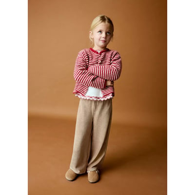 Pantalon en velours côtelé avec cordon de serrage MANGO BABY