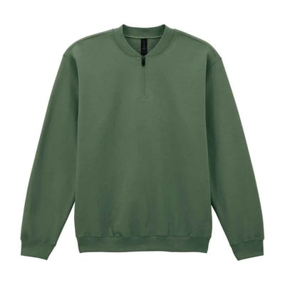 Sweat uni à col zippé SOFTSTYLE GILDAN