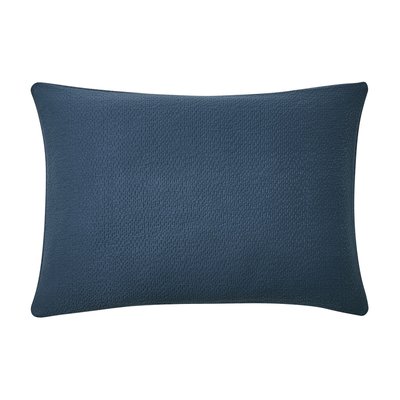 Housse de coussin unie texturée en jacquard de coton, POÈME ESSIX
