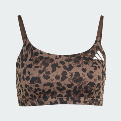 Brassière Léopard 3 Bandes Optime Essentials Maintien Léger Brassière Léopard 3 Bandes Optime Essentials Maintien Léger adidas Performance