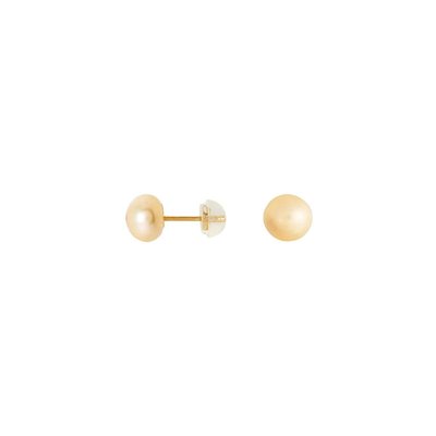 Boucles d'oreilles en or 375 et perle de culture CLEOR