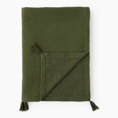 Fouta doublée gaze de coton, 100x180cm, 100% coton MONOPRIX