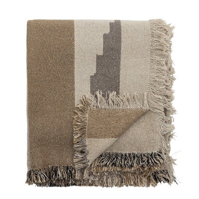 Plaid contemporain coton recyclé  Maji BLOOMINGVILLE
