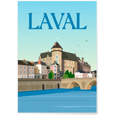 Affiche ville Laval L'AFFICHERIE