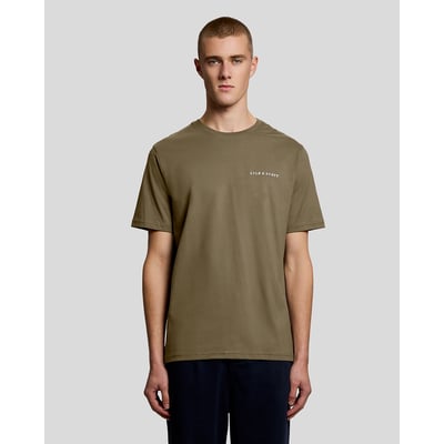 T-shirt logo script en coton col rond LYLE & SCOTT