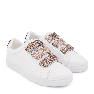 Baskets En Cuir Edith Glitter Tongue BONS BAISERS