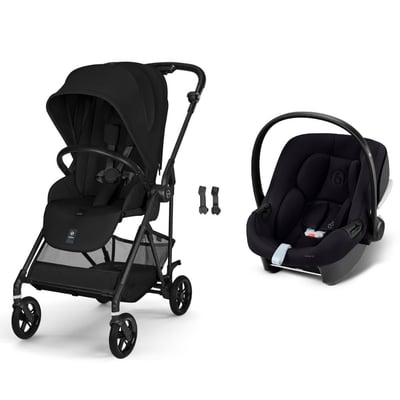 Pack poussette duo Melio Carbon 6 + siège auto Aton B2 i-Size CYBEX