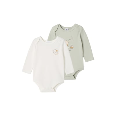 Lot de 2 bodies Winnie l Ourson VERTBAUDET
