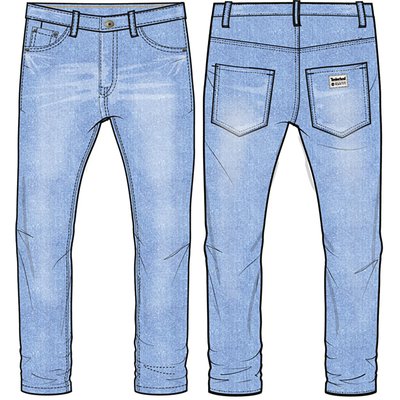 Jean ajusté taille réglable TIMBERLAND