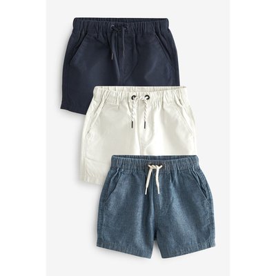 Shorts à enfiler coupe classique, lot de 3 NEXT