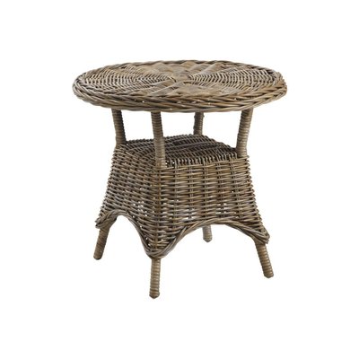 Table d'appoint ronde en poelet gris Bekasi AUBRY GASPARD