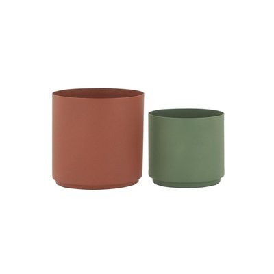 Cache-pots en métal assortis (lot de 2) AUBRY GASPARD