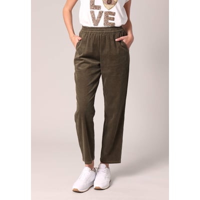 Pantalon droit en velours côtelé TAMYLY DEELUXE