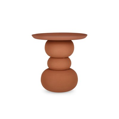 Table basse ronde design en métal coloré D41 - PILAR HELLIN, DEPUIS 1862