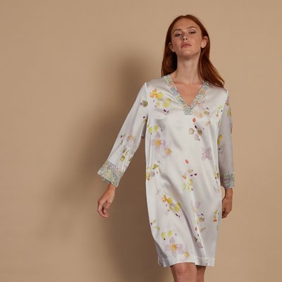 Chemise de nuit en soie new arrivals