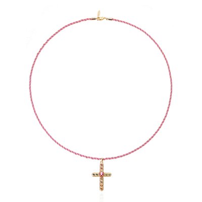 Collier chaîne avec cordon coloré et pendentif BONIFACE HIPANEMA