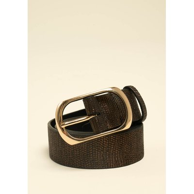 Ceinture en cuir irisée SUD EXPRESS