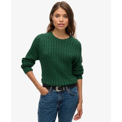 Pull large en maille torsadée SUPERDRY