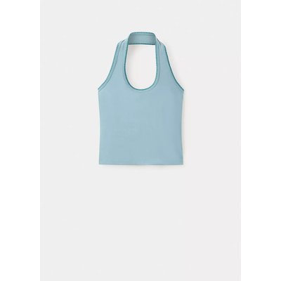Top dos-nu avec détails brodés MANGO TEEN