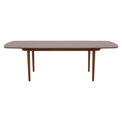 Table repas 200 cm avec allonge de 50 cm acajou massif ZAGO