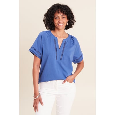 Blouse col v manches courtes BREAL