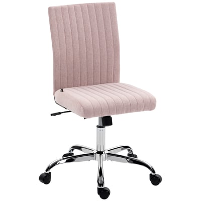 Chaise de bureau Tissu aspect lin (100% HOMCOM
