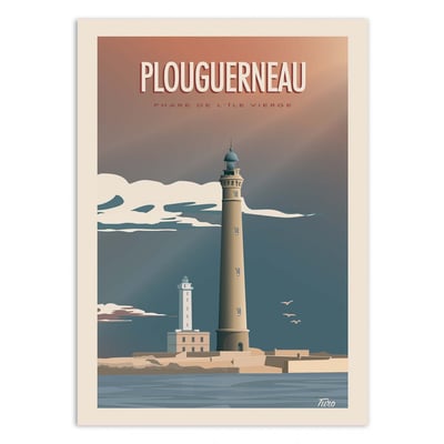 Affiche d'art - Plouguerneau - Turo WALL EDITIONS