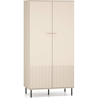 Armoire 2 portes à lattes bois CALETTO RECOLLECTION