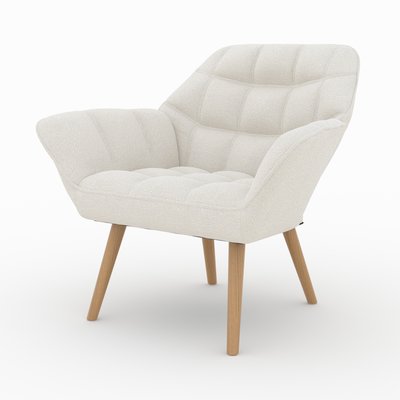 Fauteuil en tissu bouclé - SIMBA RENDEZ-VOUS DÉCO