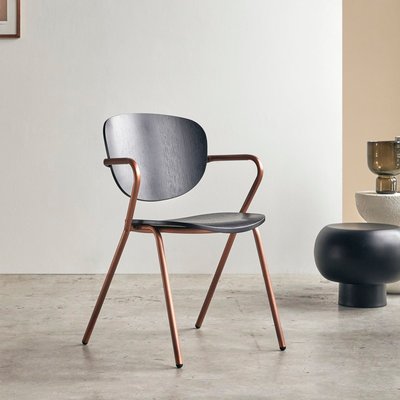 Chaise en chêne et métal ADA TIKAMOON
