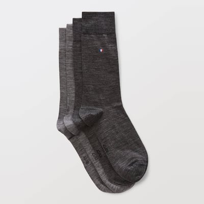 Lot de 2 paires de chaussettes en laine Fabrication Française MONOPRIX