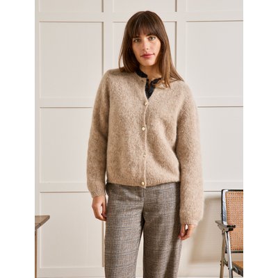 Cardigan boxy mélange kid mohair CYRILLUS