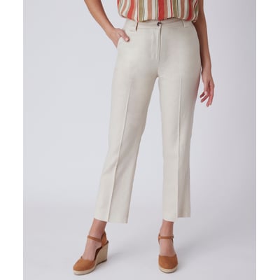 Pantalon 7/8ème mélange lin DAMART