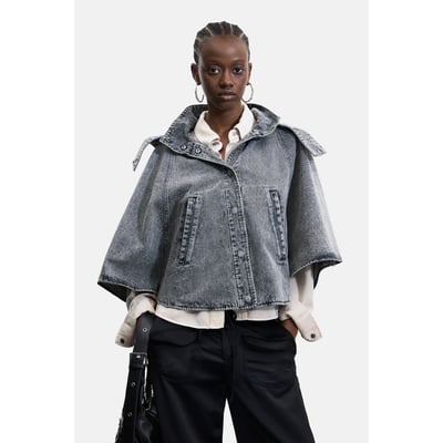 Poncho en denim 100 % coton DESIGUAL