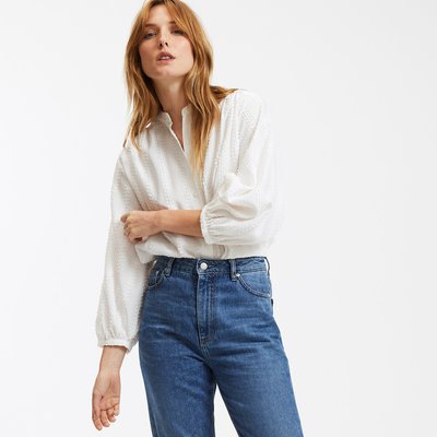 Chemise col mao, manches ballon LA REDOUTE COLLECTIONS