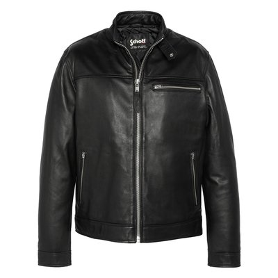Blouson motard, cuir d'agneau SCHOTT
