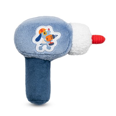 Hochet foreuse - jules le chien bleu - 15cm LILLIPUTIENS