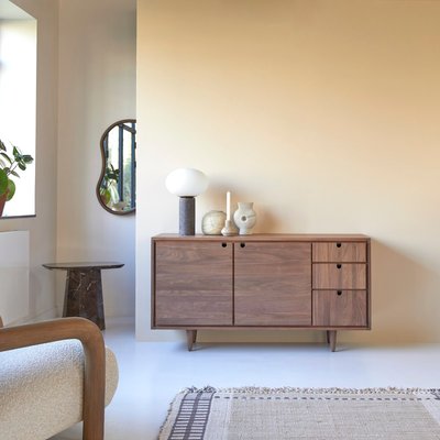 Buffet en noyer massif 145 cm JONÀK TIKAMOON