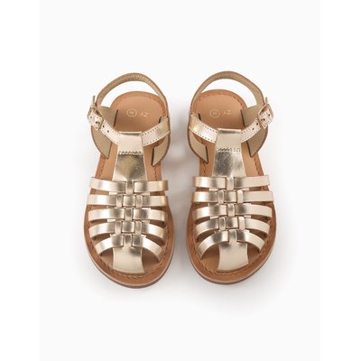 Sandales à Lanières en Cuir ZIPPY